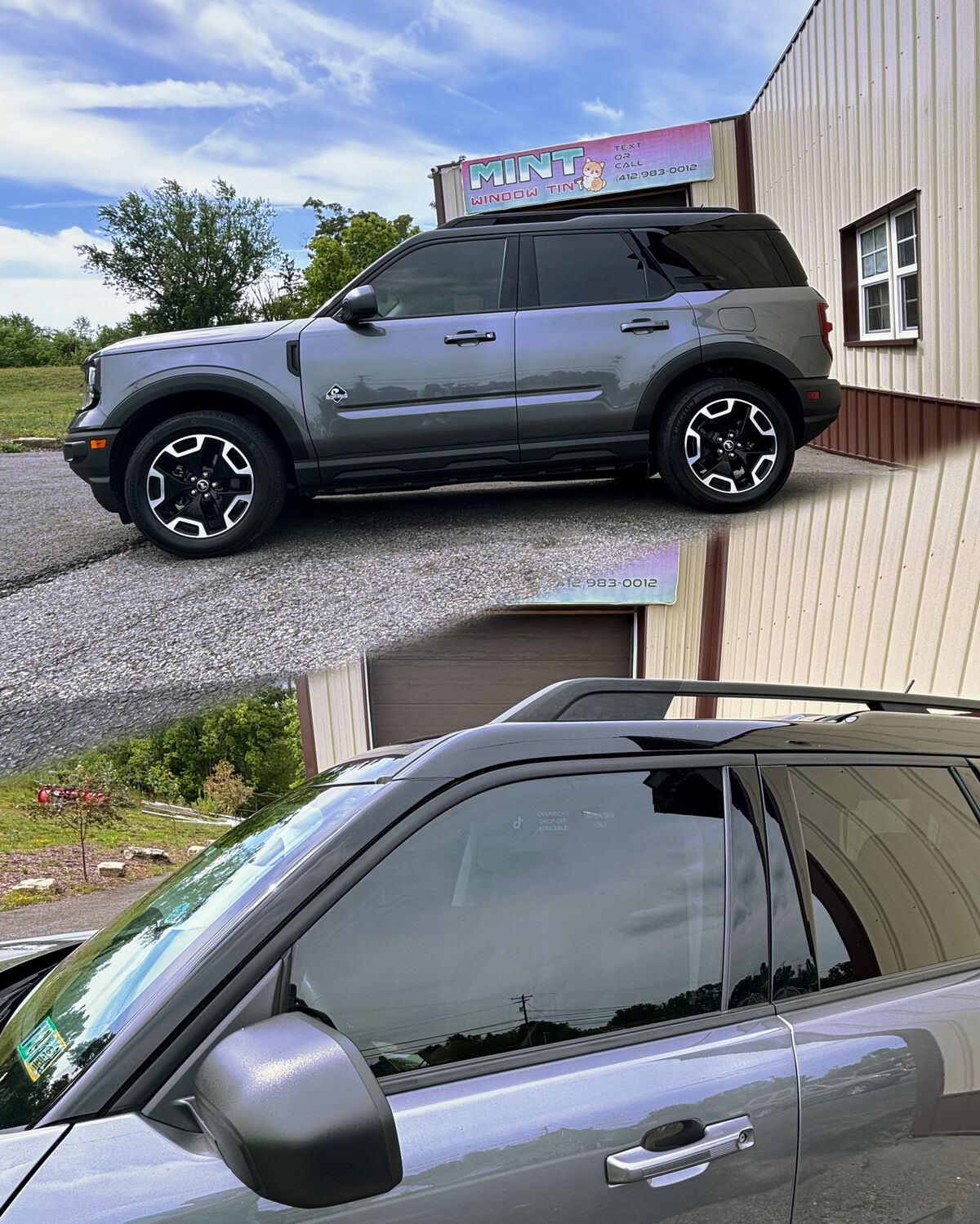 Ford Bronco Sport windows tinted 20% by Mint Window Tint in Pittsburgh, PA