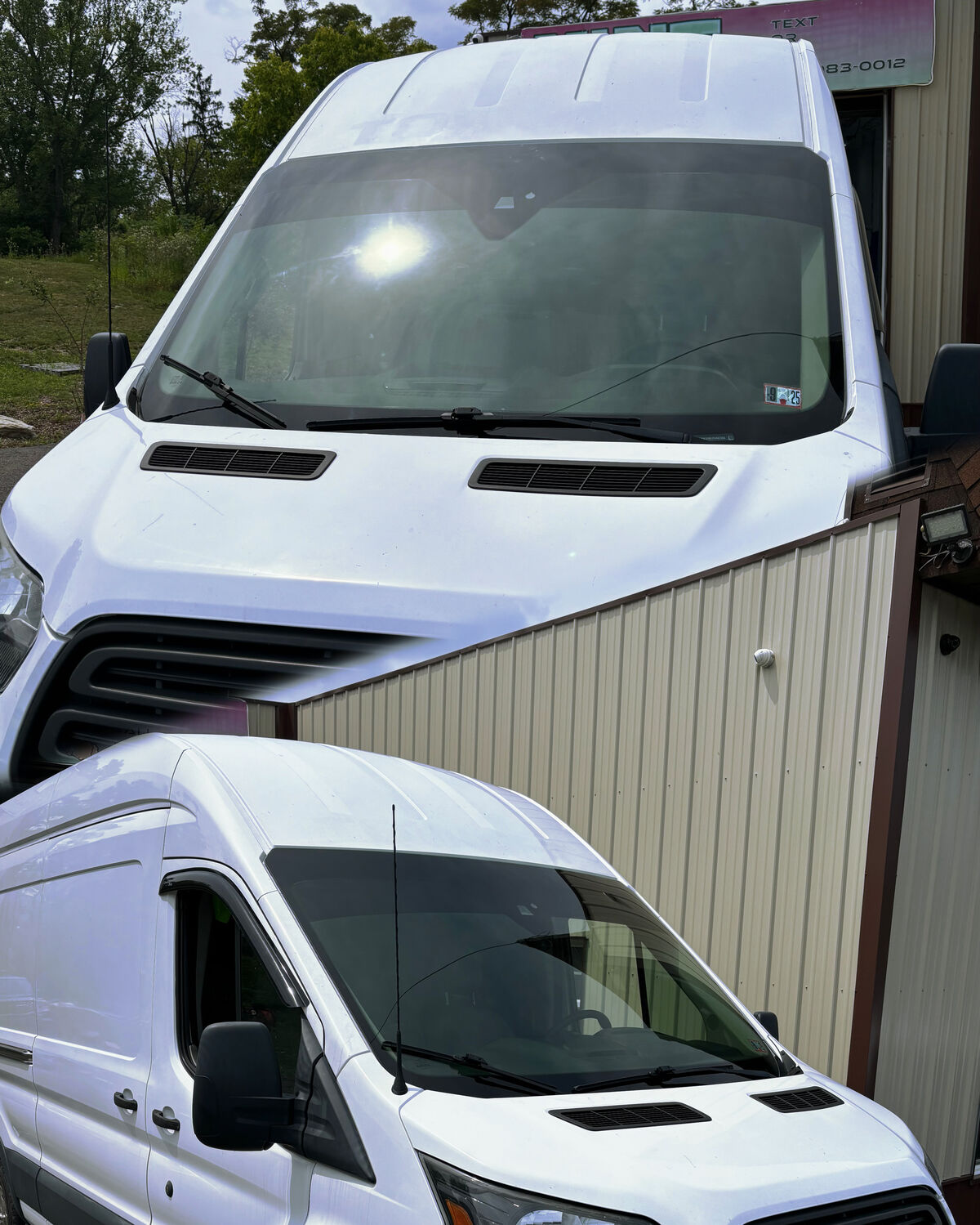 Ford Transit windows tinted 75% in Pittsburgh, PA by Mint Window Tint