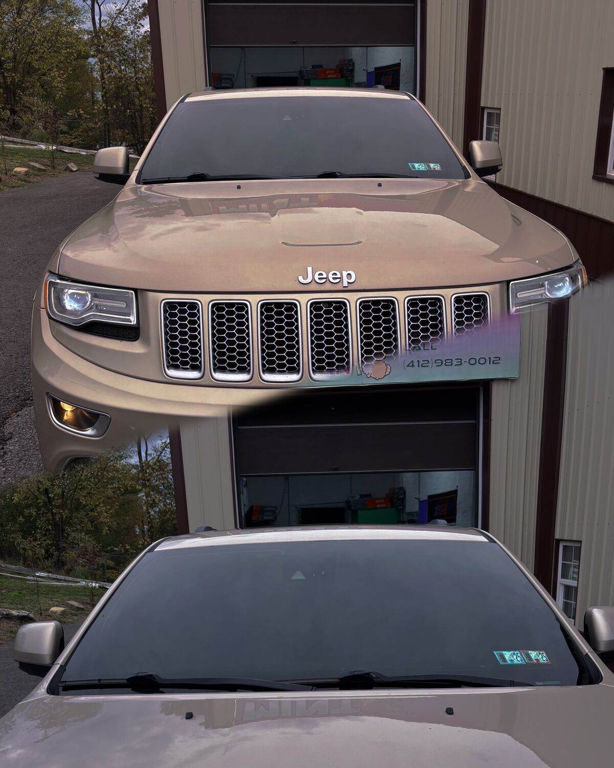 Jeep Grand Cherokee windows tinted 20% by Mint Window Tint in Pittsburgh, PA