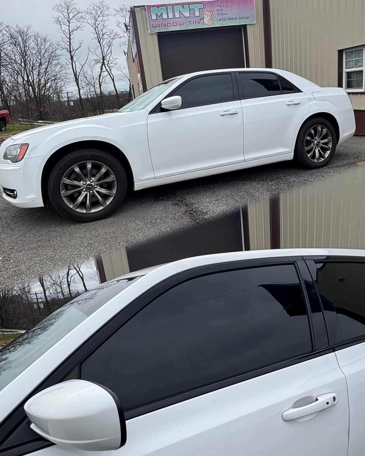 Chrysler 300 tinted 2% by Mint Window Tint in Pittsburgh, PA.